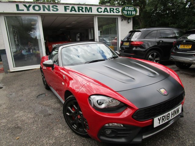 2018 18 Abarth 124 1.4 SPIDER MULTIAIR 2d 170 BHP CONVERTIBLE