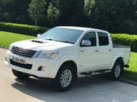 USED 2014 14 TOYOTA HI-LUX 3.0 INVINCIBLE 4X4 D-4D DCB 169 BHP LEATHER SEATS + BLUETOOTH ** NO VAT