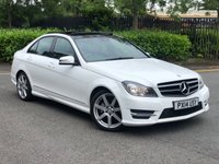 USED 2014 14 MERCEDES-BENZ C CLASS 2.1 C220 CDI AMG SPORT EDITION PREMIUM PLUS 4d 168 BHP VERY WELL MAINTAINED++FSH++FINANCE