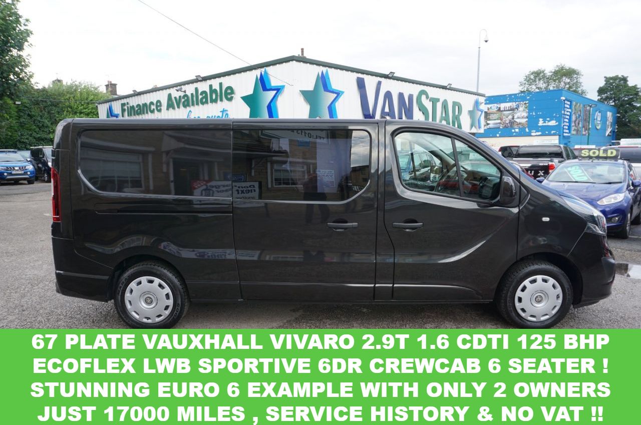 vauxhall vivaro 6 seater van for sale