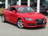 USED 2007 07 AUDI TT 2.0 TFSI 3d 200 BHP Finished in BRILLIANT RED with Contrasting EBONY LEATHER / ALCANTARA trim. This AUDI TT is a style icon that stands out in the crowd. The BRILLIANT RED makes it look a lot sportier that the greys, silvers and black TT's around. Features include SAT NAV, B/TOOTH, Leather/alcantara, Rear Park Sensors, Flat Bottom Steering Wheel and much more. Dealer serviced at 19784 miles, 46686 miles, 56554 miles, 66509 miles, 74652 miles, 76875 miles (inc Cam Belt and Water Pump), and at 81349 miles.