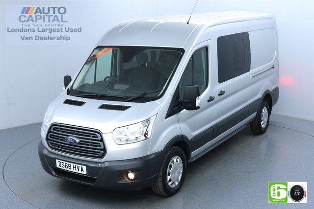 2018 68 FORD TRANSIT 2.0 350 Trend L3 H2 130 BHP 6 Seats Combi Euro 6 Low Emission