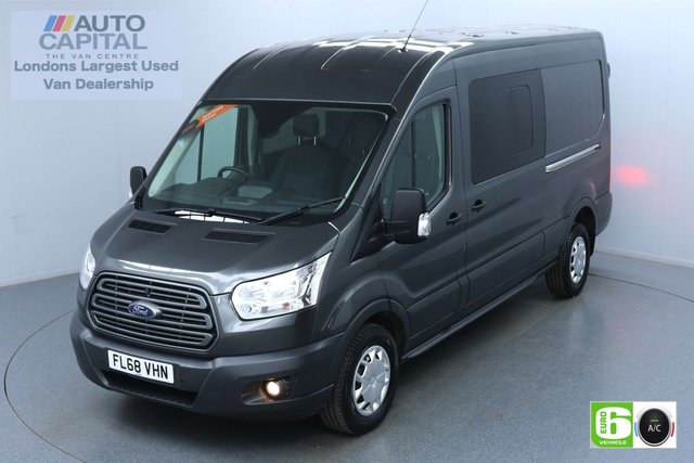 2018 68 FORD TRANSIT 2.0 350 Trend L3 H2 130 BHP 6 Seats Combi Euro 6 Low Emission