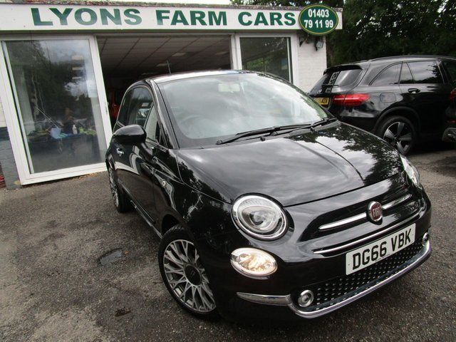 2016 66 Fiat 500 0.9 TWINAIR LOUNGE 3d 105 BHP NEW SHAPE *FULL LEATHER+SAT NAV+16