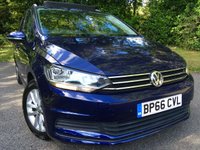 USED 2016 66 VOLKSWAGEN TOURAN 1.2 SE FAMILY TSI BLUEMOTION TECHNOLOGY 5d 109 BHP SATNAV/PANORAMIC SUNROOF/1 OWNER/7-SEATER ' GREAT CONDITION INSIDE AND OUT ,,LAST SERVICED @37,386 MILES
