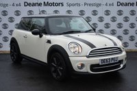 USED 2013 63 MINI HATCH COOPER 1.6 COOPER D 3d 112 BHP CHILLI PACK 17IN ALLOYS BLACK/DAB/PHONE