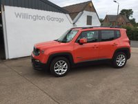 USED 2016 JEEP RENEGADE 1.4 LONGITUDE 5d 138 BHP Fabulous Condition, 1 Owner, Full Service History, 33000 Miles, MOT 03/21, FINANCE &pound;137 PER MONTH