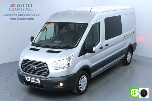 2018 68 FORD TRANSIT 2.0 350 Trend L3 H2 130 BHP 6 Seats Combi Euro 6 Low Emission
