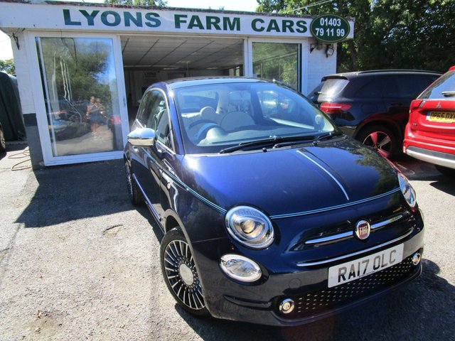 2017 17 Fiat 500 1.2 RIVA 3d 69 BHP *RARE SPECIAL EDITION*3D SATELLITE NAVIGATION*