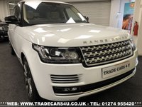 USED 2014 64 LAND ROVER RANGE ROVER VERY RARE WHITE RANGE ROVER 4.4 SDV8 AUTOBIOGRAPHY LWB LIMO FREE UK DELIVERY*VIDEO AVAILABLE* FINANCE ARRANGED* PART EX*HPI CLEAR