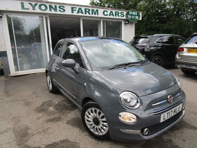 2017 17 Fiat 500 0.9 TWINAIR LOUNGE 3d 105 BHP NEW SHAPE *FULL LEATHER + 7