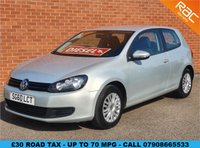USED 2010 60 VOLKSWAGEN GOLF 1.6 S TDI 3d 89 BHP VERY ECONOMICAL- FAMILY OWNED - &pound;30 ROAD TAX - UP TO 70 MPG