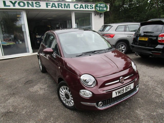 2019 19 Fiat 500 1.2 LOUNGE 3d 69 BHP NEW SHAPE