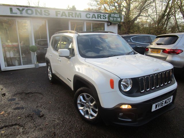 2016 16 Jeep Renegade 1.4 LONGITUDE 5d 138 BHP *ELECTRIC SUNROOF*