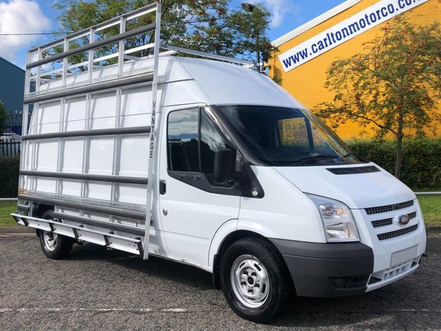 2013 63 Ford Transit 350L TDCi 125 [ Glaziers Frail Glass Carrier ] Hi/Roof Van