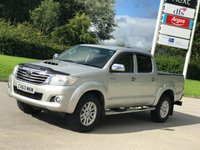 USED 2013 63 TOYOTA HI-LUX 3.0 INVINCIBLE 4X4 D-4D DCB 169 BHP LEATHER + CHOICES OF 7  IN STOCK