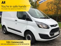 USED 2017 17 FORD TRANSIT CUSTOM 290 TDCi 105 LOW ROOF L1H1 PANEL VAN FWD 