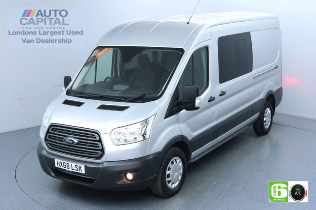 2018 68 FORD TRANSIT 2.0 350 Trend L3 H2 130 BHP 6 Seats Combi Euro 6 Low Emission