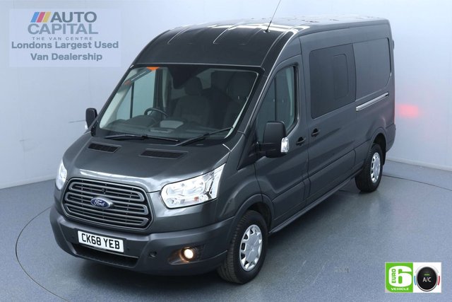 2018 68 FORD TRANSIT 2.0 350 Trend L3 H2 130 BHP 6 Seats Combi Euro 6 Low Emission