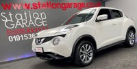 USED 2015 65 NISSAN JUKE 1.5 TEKNA DCI 5d 110 BHP PEARL WHITE/&pound;20TAX/LEATHER/NAV
