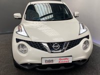USED 2015 65 NISSAN JUKE 1.5 TEKNA DCI 5d 110 BHP PEARL WHITE/&pound;20TAX/LEATHER/NAV