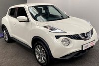 USED 2015 65 NISSAN JUKE 1.5 TEKNA DCI 5d 110 BHP PEARL WHITE/&pound;20TAX/LEATHER/NAV