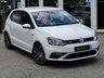 USED 2017 17 VOLKSWAGEN POLO 1.8 GTI 5d 189 BHP Finished in PURE WHITE  with contrasting retro cloth trim. This Polo is a 1 owner low mileage car for that extra peace of mind. The Polo is one of the best selling and popular small cars around. It is very comfortable and practical, with a distinct upmarket feel to it. Features include Heated Seats, Rear View Camera, 17" Alloys, DAB, 2 Keys, B/Tooth, Daytime Run Lights and much more.