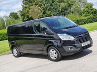 USED 2016 16 FORD TRANSIT CUSTOM 2.2 290 LIMITED LR P/V 124 BHP FULL HISTORY + HEATED SEATS +2 KEYS