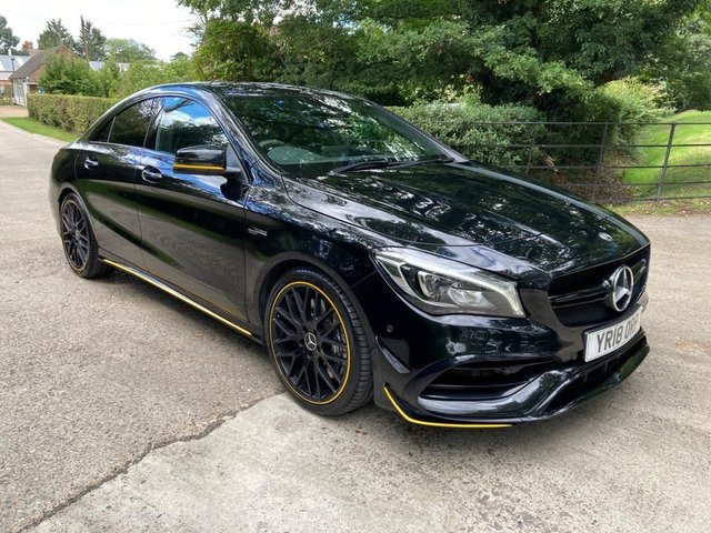 2018 18 Mercedes-Benz Cla 2.0 AMG CLA 45 4MATIC YELLOW NIGHT EDITION 4d 375 BHP