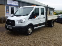 USED 2016 16 FORD TRANSIT 2.2 350 L3 DCB C/C DRW 124 BHP www.suffolkcarcentre.co.uk - Located at Reydon