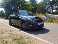 USED 2013 13 MINI CONVERTIBLE 1.6 JOHN COOPER WORKS 2d 208 BHP CHILI PACK, NAV, BI-XENON, LEATHER