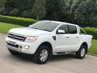 USED 2015 15 FORD RANGER 2.2 LIMITED 4X4 DCB TDCI 4d 148 BHP SAT NAV + LEATHER ** NO VAT **