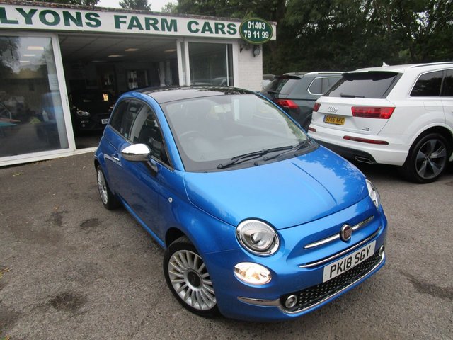 2018 18 Fiat 500 1.2 MIRROR 3d 69 BHP *RARE SPECIAL EDITION WITH SUNROOF + ALLOYS*