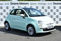 USED 2014 14 FIAT 500 1.2 LOUNGE 3d 69 BHP GLASS ROOF LOW MILEAGE STUNNING CONDITION
