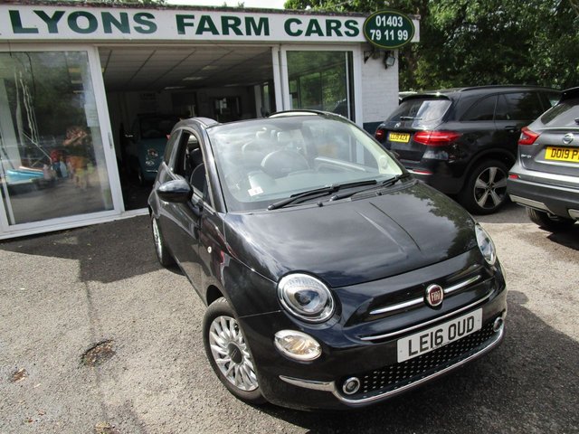 2016 16 Fiat 500 0.9 TWINAIR CONVERTIBLE LOUNGE 3d 85 BHP NEW SHAPE *SAT NAV + DAB*