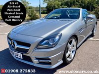 USED 2013 13 MERCEDES-BENZ SLK 3.5 SLK350 BLUEEFFICIENCY AMG SPORT 2d 306 BHP **12 MONTHS NATIONAL WARRANTY**