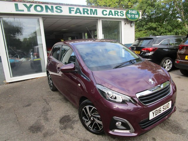 2016 16 Peugeot 108 1.2 PURETECH ALLURE 5d 82 BHP