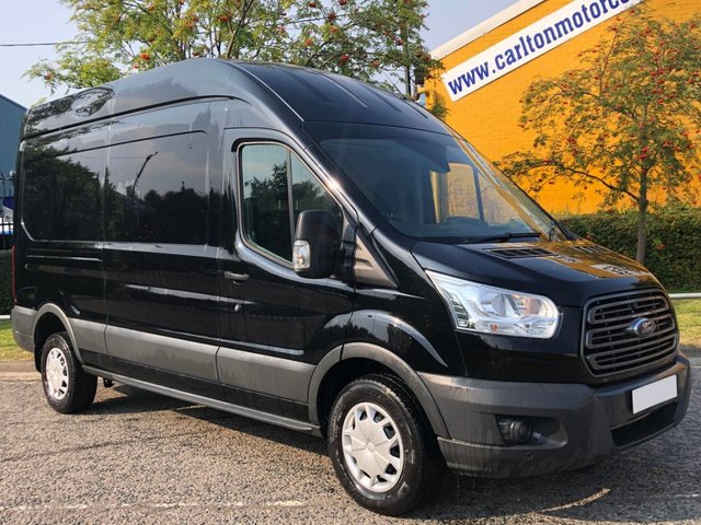 2017 17 Ford Transit 350 TDCi 130 L3 H3 LWB [ BLACK ] HI/ROOF P/V DRW *AIR CON*