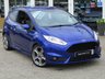 USED 2016 16 FORD FIESTA 1.6 ST-2 3d 180 BHP Finished in SPIRIT BLUE (a classic fast Ford colour) with contrasting PART LEATHER ST SPORTS TRIM. It is impossible to ignore that this is one seriously fun car. If you are after some old-school hot hatch fun, the ST is hard to beat. Features include Heated Seats, DAB, B/Tooth, LED day Lights, 2 Keys and much more. Dealer Serviced at 8181 miles, 16200 miles, 24150 miles and at 30800 miles on arrival at EMC. 12 Months MOT.