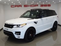 USED 2014 14 LAND ROVER RANGE ROVER SPORT 3.0 SDV6 (288 BHP) AUTOBIOGRAPHY DYNAMIC 4X4 AUTO (S/S)..2 TONE BLACK / IVORY UPHOLSTERY..NAV..PANORAMIC SUNROOF..REAR SEAT ENTERTAINMENT PANROOF+CAM+TINTS+XENON+LEATHER+NAV+CRUISE+REAR DVD