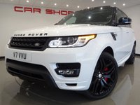 USED 2014 14 LAND ROVER RANGE ROVER SPORT 3.0 SDV6 (288 BHP) AUTOBIOGRAPHY DYNAMIC 4X4 AUTO (S/S)..2 TONE BLACK / IVORY UPHOLSTERY..NAV..PANORAMIC SUNROOF..REAR SEAT ENTERTAINMENT PANROOF+CAM+TINTS+XENON+LEATHER+NAV+CRUISE+REAR DVD