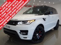 USED 2014 14 LAND ROVER RANGE ROVER SPORT 3.0 SDV6 (288 BHP) AUTOBIOGRAPHY DYNAMIC 4X4 AUTO (S/S)..2 TONE BLACK / IVORY UPHOLSTERY..NAV..PANORAMIC SUNROOF..REAR SEAT ENTERTAINMENT PANROOF+CAM+TINTS+XENON+LEATHER+NAV+CRUISE+REAR DVD