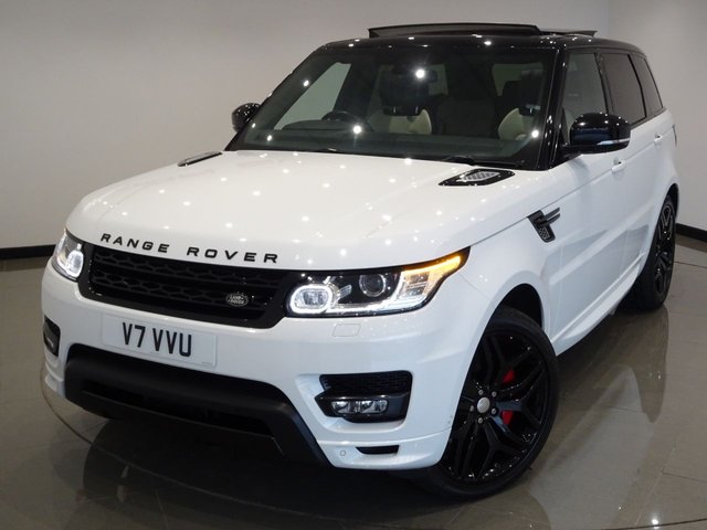 2014 14 Land Rover Range Rover Sport 3.0 SDV6 (288 BHP) AUTOBIOGRAPHY DYNAMIC 4X4 AUTO (S/S)..2 TONE BLACK / IVORY UPHOLSTERY..NAV..PANORAMIC SUNROOF..REAR SEAT ENTERTAINMENT