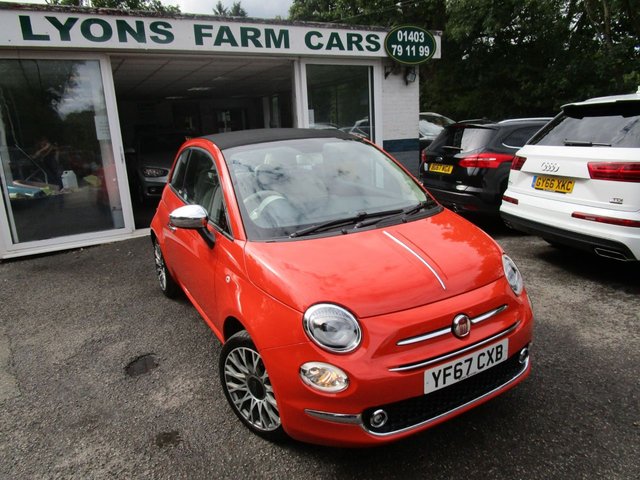 2017 67 Fiat 500 1.2 CONVERTIBLE ANNIVERSARIO 2d 69 BHP NEW SHAPE *RARE SPECIAL EDITION*