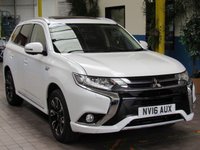 USED 2016 16 MITSUBISHI OUTLANDER 2.0 PHEV GX 4H 5d 161 BHP REAR ENTERTAINMENT PACK SUNROOF SAT NAV LEATHER VAT Q