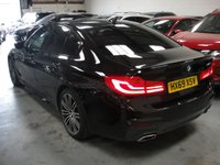 USED 2019 69 BMW 5 SERIES 2.0 520I M SPORT 4d 181 BHP GUARANTEED MILEAGE, HUGE SPEC SATNAV, FULL LEATHER INTERIOR, FRONT AND REAR PARKING SENSORS, CRUISE CONTROL, IDRIVE