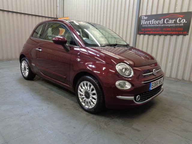 2016 66 Fiat 500 1.2 LOUNGE 3d 69 BHP