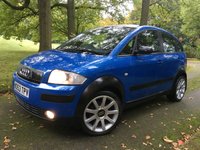 USED 2003 53 AUDI A2 1.6 FSI COLOUR STORM 109 BHP X14 SERVICE STAMPS//ONLY 2 OWNERS//No ULEZ charge due for this vehicle/STUNNING CONDITION STUNNING CONDITION FOR ITS YEAR INSIDE AND OUT///WILL COME WITH 12 MONTHS MOT