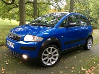 USED 2003 53 AUDI A2 1.6 FSI COLOUR STORM 109 BHP X14 SERVICE STAMPS//ONLY 2 OWNERS//No ULEZ charge due for this vehicle/STUNNING CONDITION STUNNING CONDITION FOR ITS YEAR INSIDE AND OUT///WILL COME WITH 12 MONTHS MOT