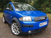 USED 2003 53 AUDI A2 1.6 FSI COLOUR STORM 109 BHP X14 SERVICE STAMPS//ONLY 2 OWNERS//No ULEZ charge due for this vehicle/STUNNING CONDITION STUNNING CONDITION FOR ITS YEAR INSIDE AND OUT///WILL COME WITH 12 MONTHS MOT